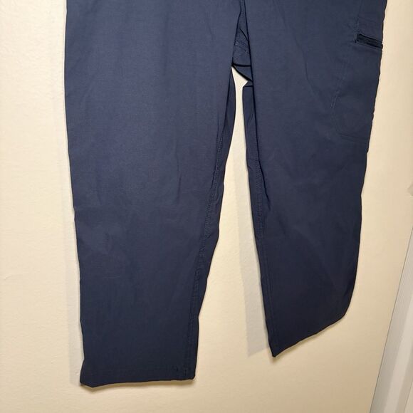 Eddie Bauer Tech Capri Pants Outdoor Athletic Hiking Navy Blue Women 6 - Picture 3 of 7